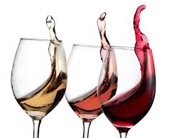 Three wine glasses